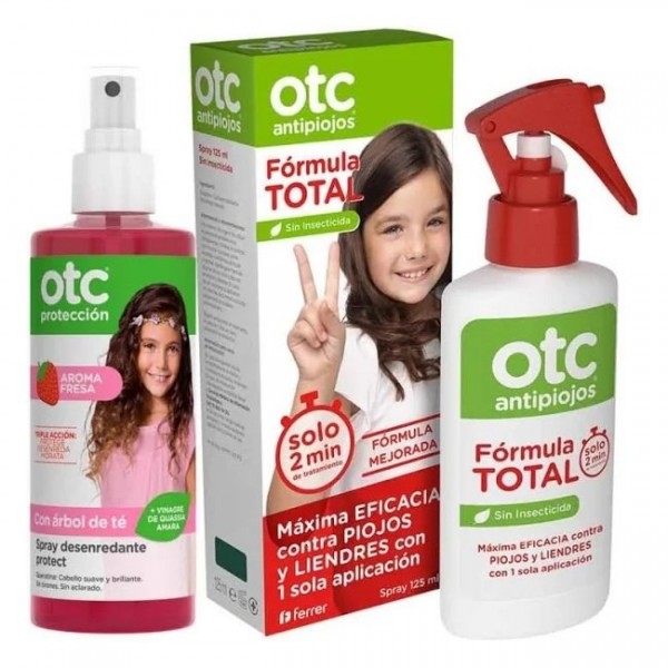 Otc Antipiojos Formula Total Spray 125 ml + Desenredante Protect 250 ml Promo