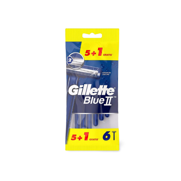 GILLETTE BLUE II FIJA 5+1 AZUL