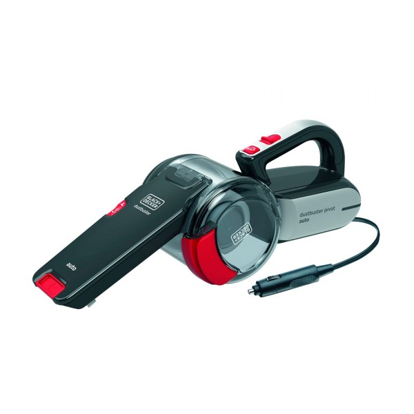 Aspirador de coche black+decker pv1200av-xj en color rojo y gris / batería 1.5ah / 12v